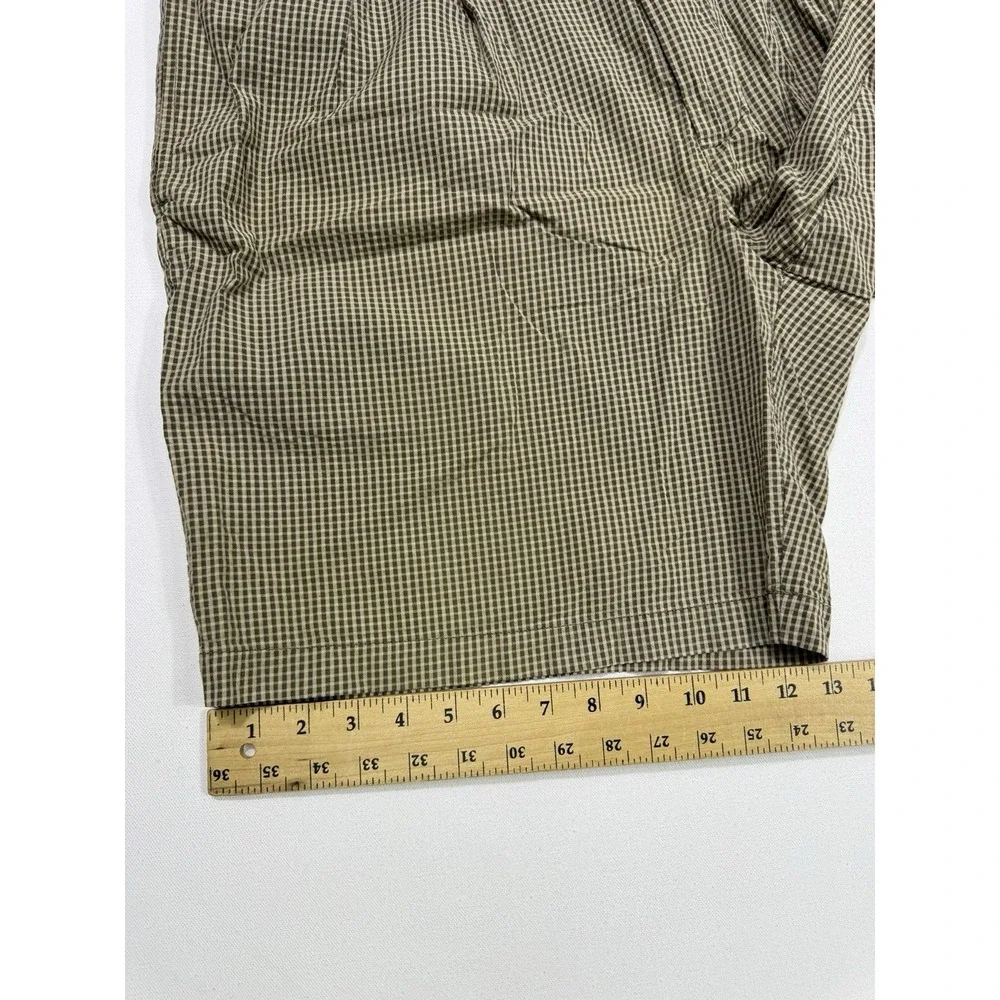 Brooks Brothers Men's 40x8 Brown Plaid Bermuda Shorts Summer Casual VTG